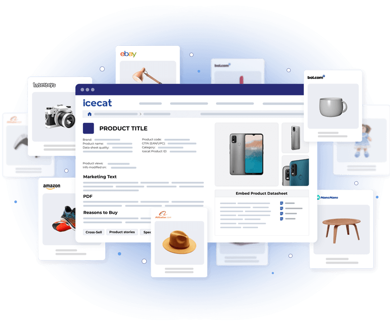 Product content management platform dashboard